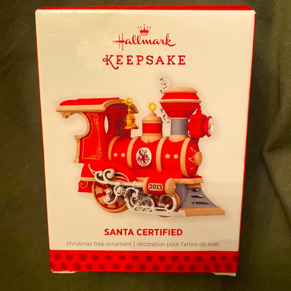 Hallmark Santa train ornament